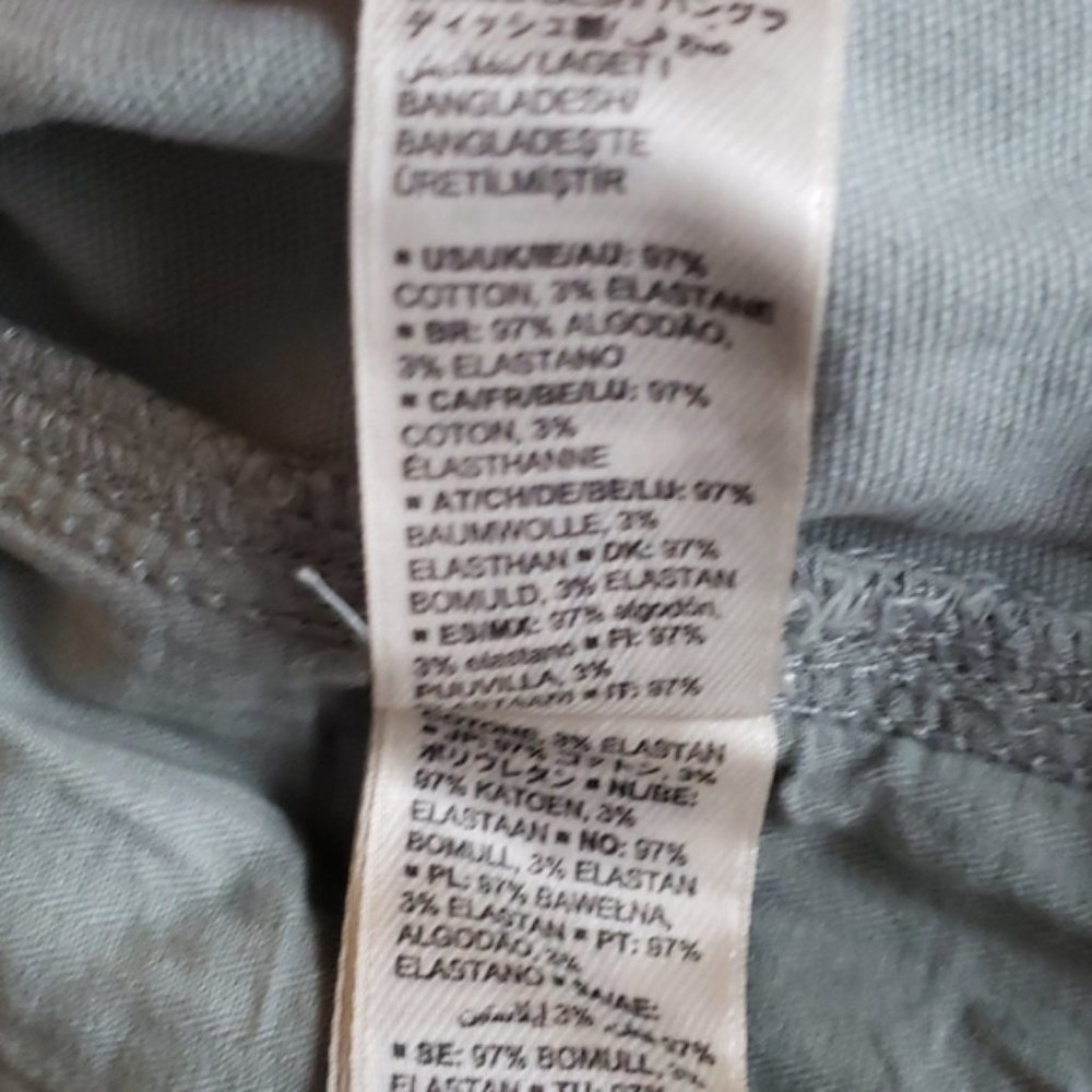 Goodthreads Men's Slim-Fit 5" Pull-on Comfort Stretch Canvas Short Green 3XL - Picture 9 of 9